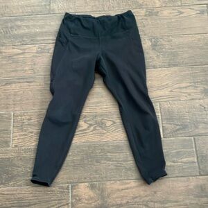 Danskin Black Leggings Ankle Length Elastic Waist